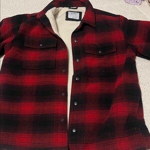 Old Navy Red and Black Plaid Coat